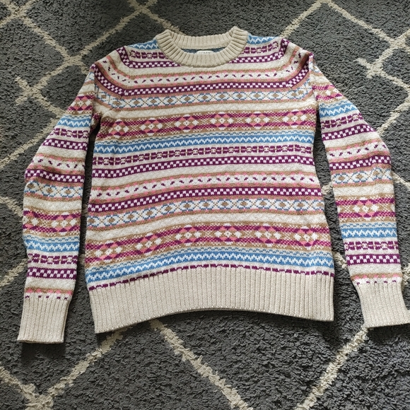 J. Crew Sweaters - J. CREW ALLOVER FAIR ISLE COTTON PULLOVER SWEATER Crewneck xs